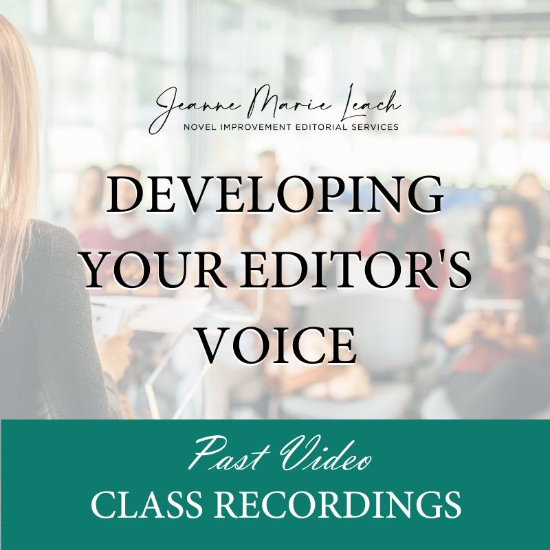 Developing Your Editor's Voice